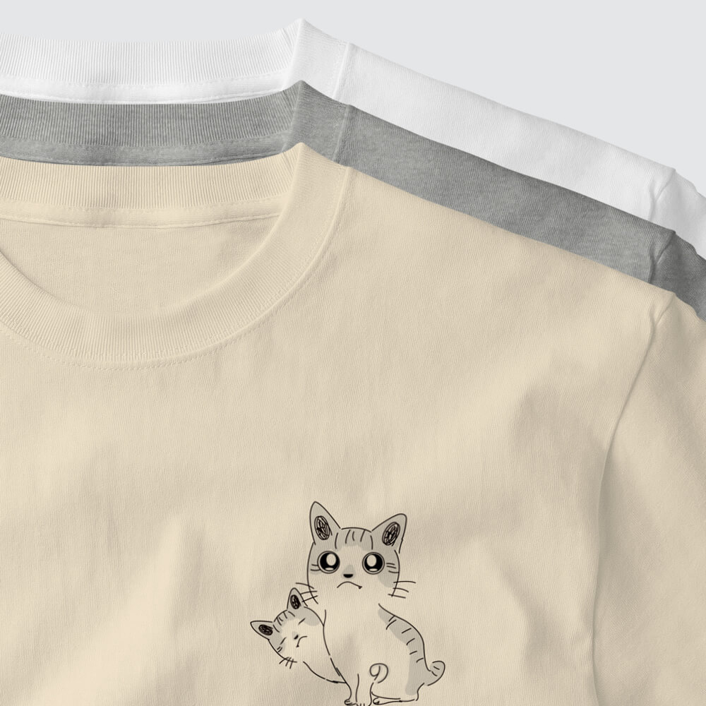 のねこ ワンポイントTシャツ